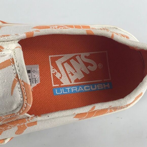 Vans Classic Slip On Ultra Cush Orange/Floral Casual Shoes Women’s Size 7 - Picture 10 of 11